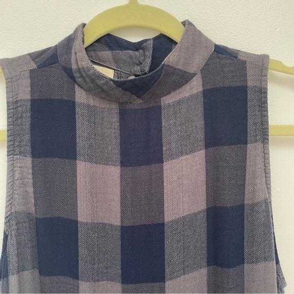 ANTHROPOLOGIE Cloth & Stone Plaid Swing Dress size XS - Picture 4 of 10